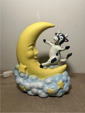 Cow jumping over the moon night light